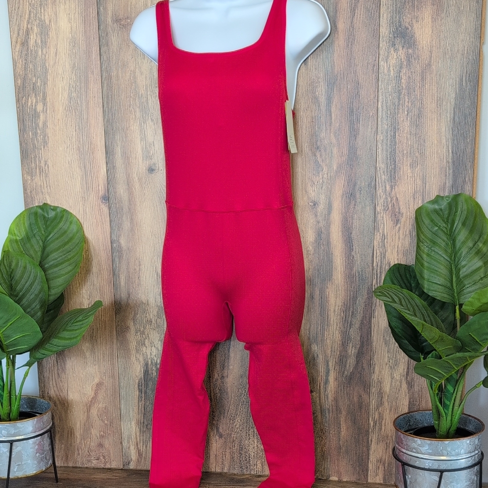 All in Motion NWT Seamless Red Jumpsuit Bodysuit S M308
